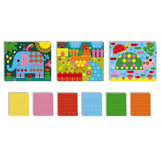 Kit Créatif Mosaïques Animaux - Janod Janod - 2