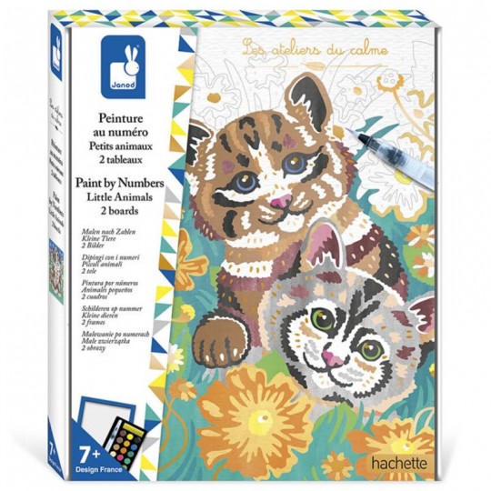 Kit Créatif Peinture par Numéro Petits Animaux - Janod Janod - 2