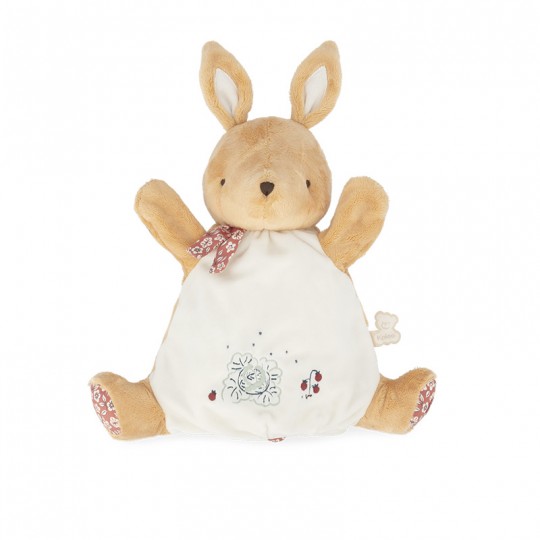 Doudou marionnette Lapin - Petites Chansons Kaloo kaloo - 1