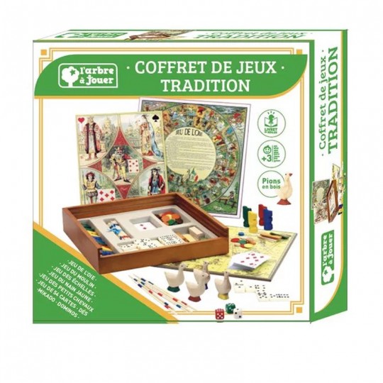 Mon Coffret de Jeux tradition - l'arbre à jouer Jeujura - 1