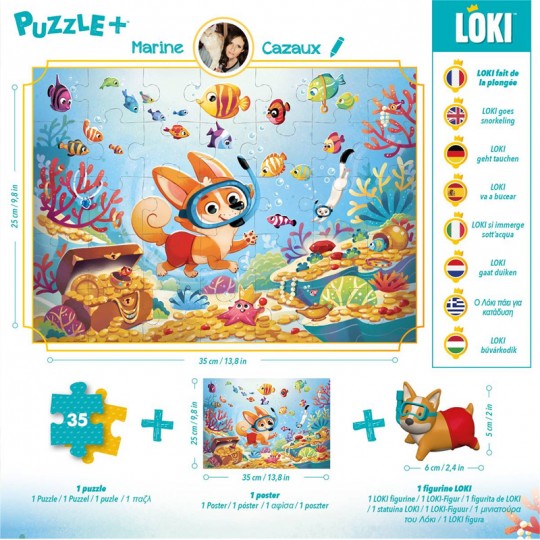 Puzzle+ : LOKI fait de la plongée - 35 pcs Loki - 2