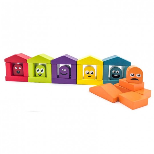 Jeu de construction "Maisons colorées" - Cubika Toys Cubika Toys - 1
