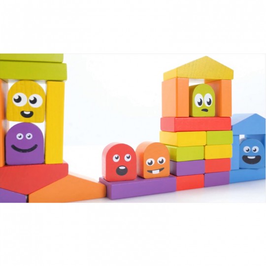 Jeu de construction "Maisons colorées" - Cubika Toys Cubika Toys - 2