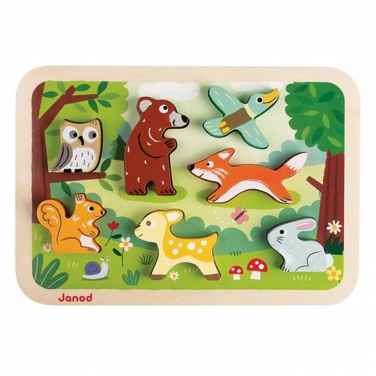 Chunky Puzzle Foret Janod - 1