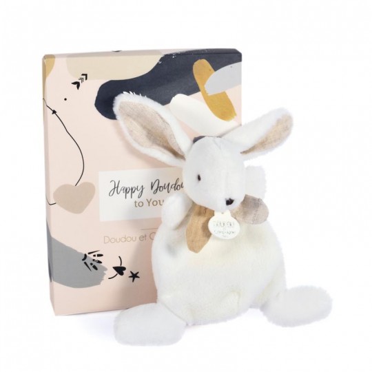 HAPPY WILD Petit Doudou lapin 17 cm : HAPPY DOUDOU TO YOU ! - Doudou et Compagnie Doudou et compagnie - 2