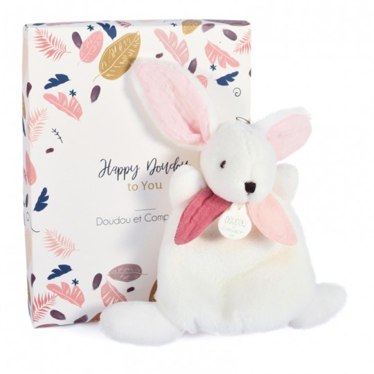 HAPPY BOHO Petit Doudou lapin 17 cm : HAPPY DOUDOU TO YOU ! - Doudou et Compagnie Doudou et compagnie - 2