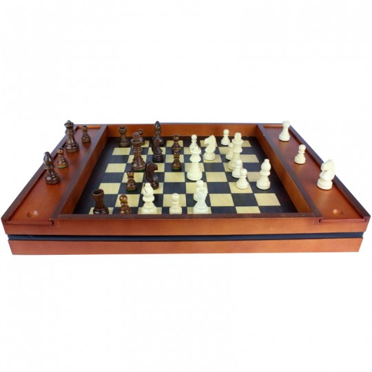 Coffret plumier échecs et dames Prestige - 2