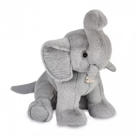 Peluche Les Preppy Chics éléphant gris poudré 45 cm - Histoire d'Ours Histoire d'Ours - 1