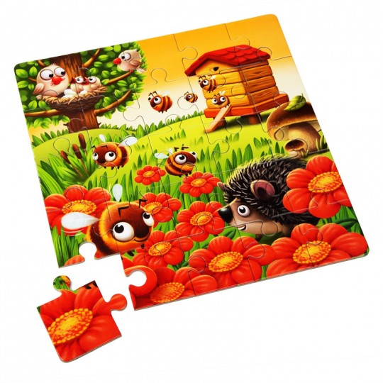 Puzzle 3 en 1 "Mes animaux favoris" - Cubika Toys Cubika Toys - 2
