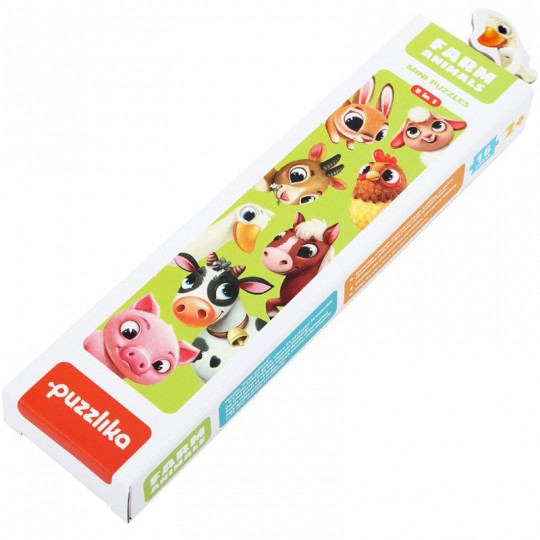 Puzzle 8 en 1 Animaux de la ferme - Cubika Toys Cubika Toys - 2