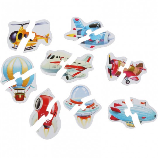 Puzzle 8 en 1 Transport aérien - Cubika Toys Cubika Toys - 2