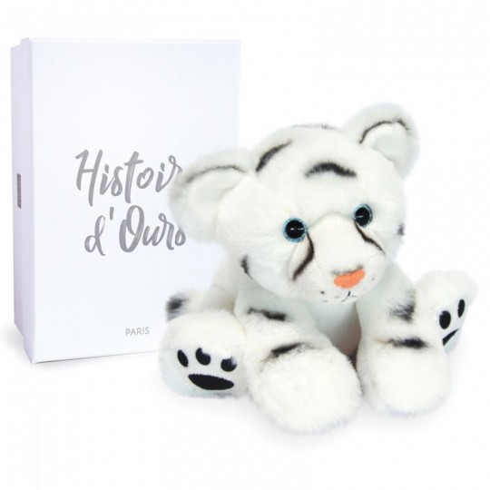 Peluche Dans la Forêt tropicale Bébé Tigre blanc 18 cm - Histoire d'Ours Histoire d'Ours - 2