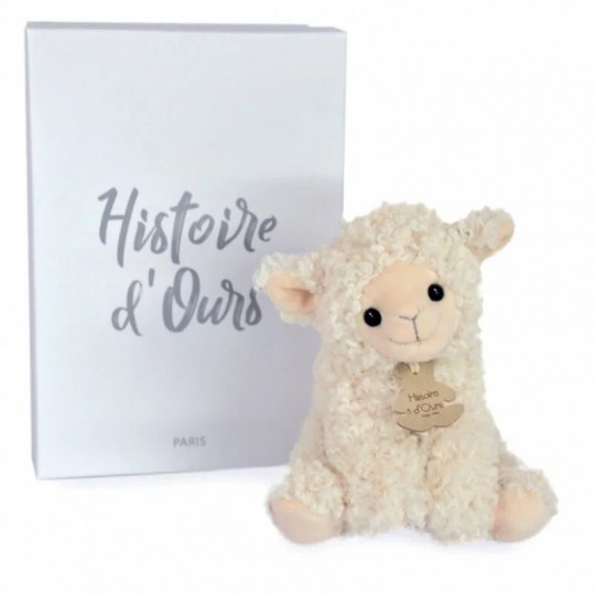 Peluche Animaux de la Ferme Agneau Vintage ivoire 20 cm - Histoire d'Ours Histoire d'Ours - 2