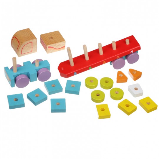 Véhicules : Camion avec figures géométriques LM-13 - Cubika Toys Cubika Toys - 2