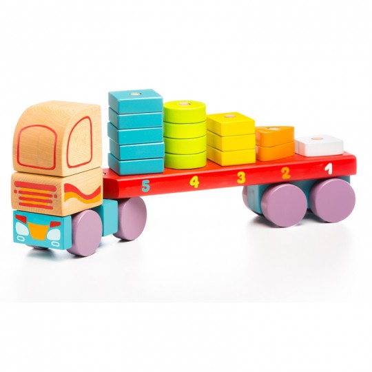 Véhicules : Camion avec figures géométriques LM-13 - Cubika Toys Cubika Toys - 1