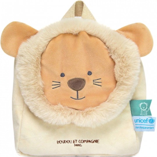 Bébé & Moi - Sac à dos Lion Unicef - Doudou et Compagnie Doudou et compagnie - 1