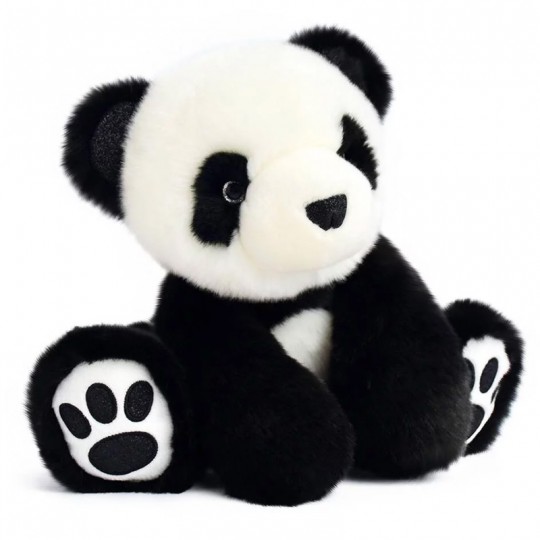 Peluche Terre Sauvage Panda noir et blanc 25 cm - Histoire d'Ours Histoire d'Ours - 1