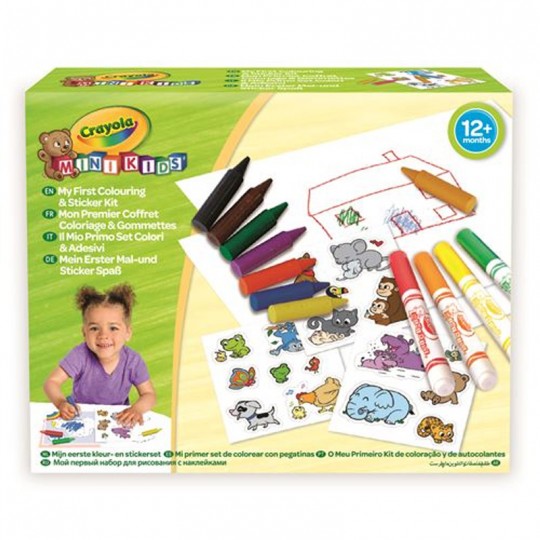 Mon premier Coffret Coloriage et Gommettes - Crayola Crayola - 1