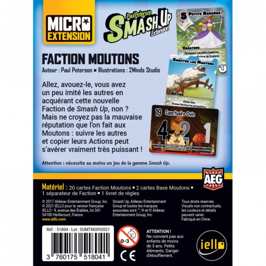 Micro Extension Faction Moutons - Smash Up iello - 3