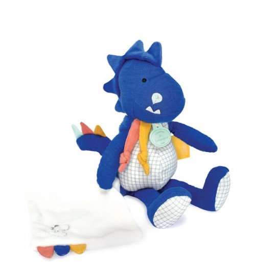 Sashou, pantin dinosaure avec Doudou : Les Calinosaures - Doudou et Compagnie Doudou et compagnie - 1