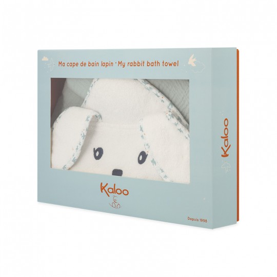 Ma cape de bain Lapin Colombe - K'Doux Kaloo kaloo - 1