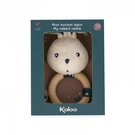 Peluche Hochet Lapin Nature - K'Doux Kaloo kaloo - 2