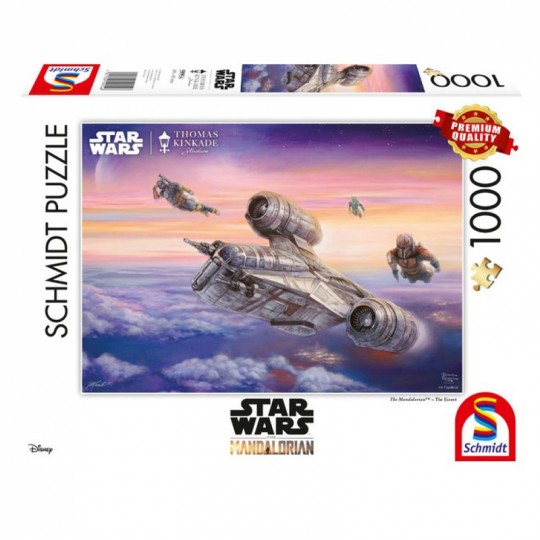 Schmidt Puzzles Disney - Star Wars, l'escorte des Mandalorian - 1000 pcs Schmidt - 1