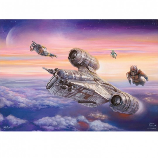 Schmidt Puzzles Disney - Star Wars, l'escorte des Mandalorian - 1000 pcs Schmidt - 2