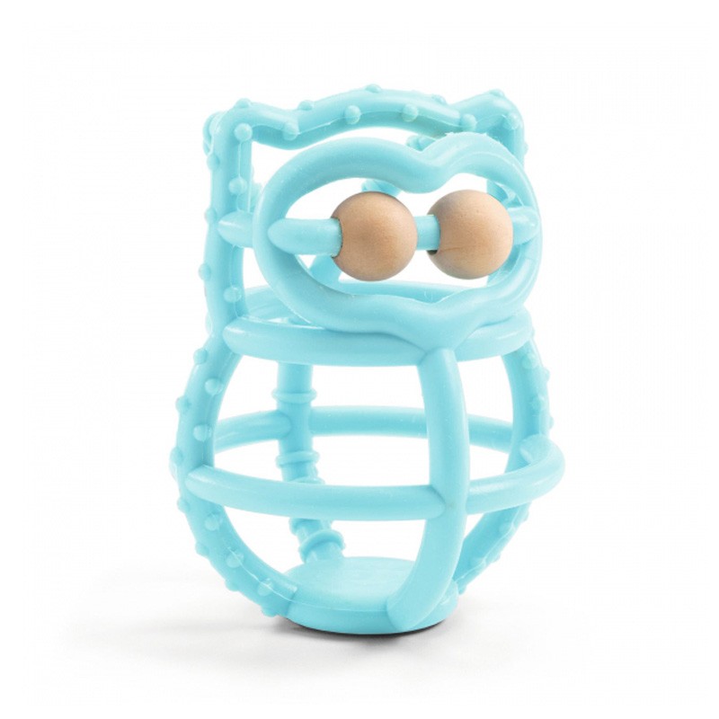 Jouet bébé - anneau dentition en bois de hêtre et silicone pour bébé p –  Baby-crea