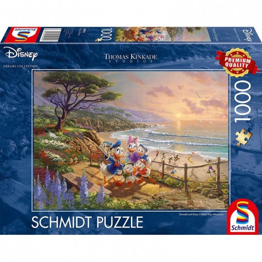 Schmidt Puzzle Disney - Donald & Daisy, canard - 1000 pcs - BCD Jeux