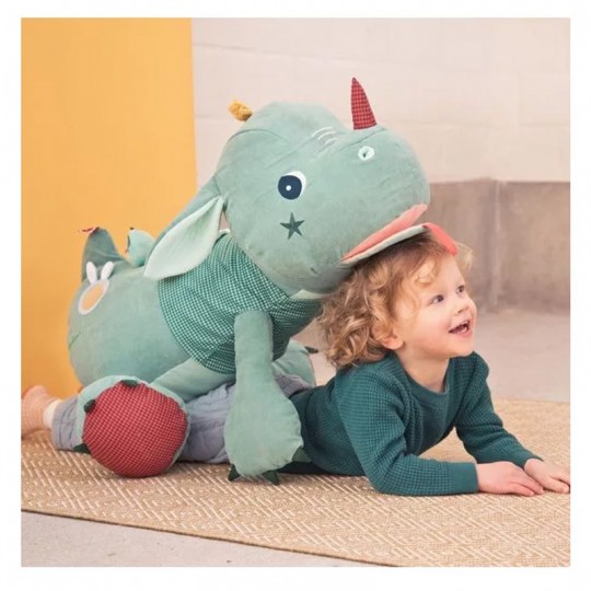 Grande peluche Range-secrets Joe le dragon 75cm - Lilliputiens Lilliputiens - 3