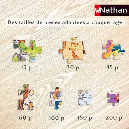 Puzzle 250 pièces Jurassic World 3 : Le Tyrannosaurus rex - Nathan Nathan - 4