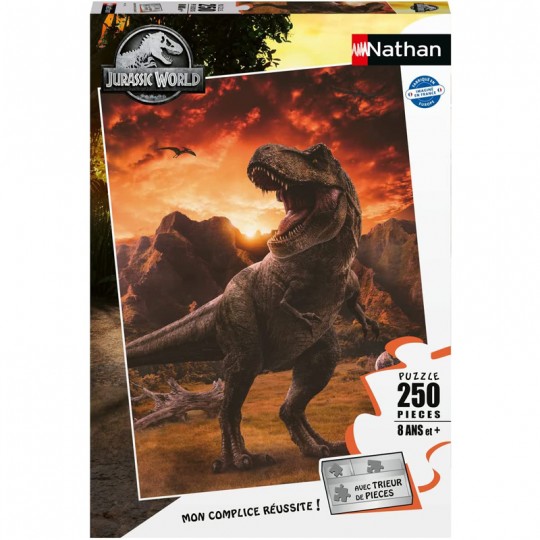 Puzzle 250 pièces Jurassic World 3 : Le Tyrannosaurus rex - Nathan Nathan - 1