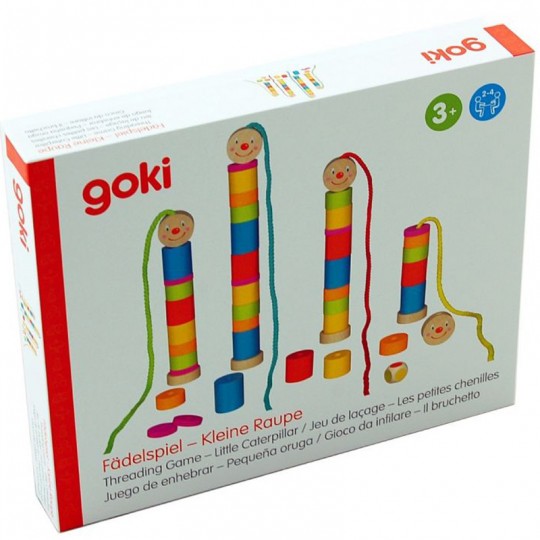 Jeu de laçage les petites chenilles - Goki Goki - 2