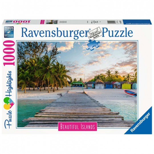 Puzzle Highlights Île des Caraïbes 1000 pièces - Ravensburger Ravensburger - 1