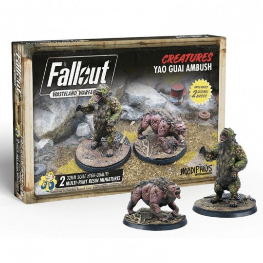 Fallout Wasteland Warfare - Créatures : Yao Guai Ambush VO Modiphius Entertainment - 1