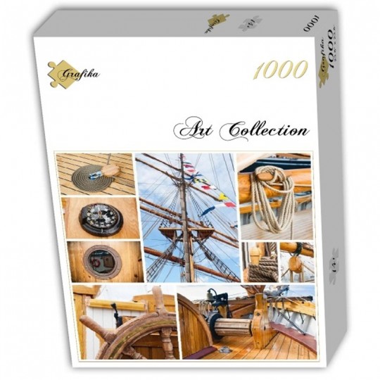 Puzzle 1000 pcs Art Collection Collage Voilier Ancien - Grafika Grafika - 1
