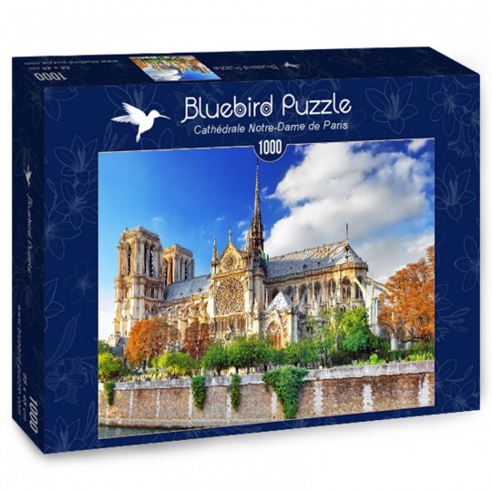 Puzzle 1000 pcs Cathédrale Notre-Dame de Paris - Bluebird Blue Bird Puzzle - 1