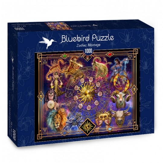 Puzzle 1000 pcs Zodiac Montage - Bluebird Blue Bird Puzzle - 2