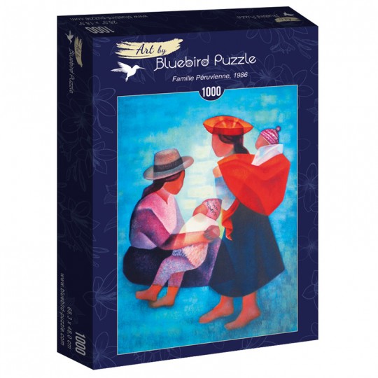 Puzzle 1000 pcs Louis Toffoli Famille Péruvienne, 1986 - Bluebird Blue Bird Puzzle - 2