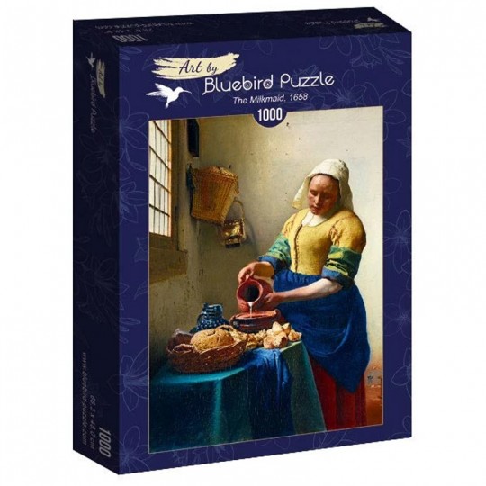 Puzzle 1000 pcs Vermeer The Milkmaid, 1658 - Bluebird Blue Bird Puzzle - 1
