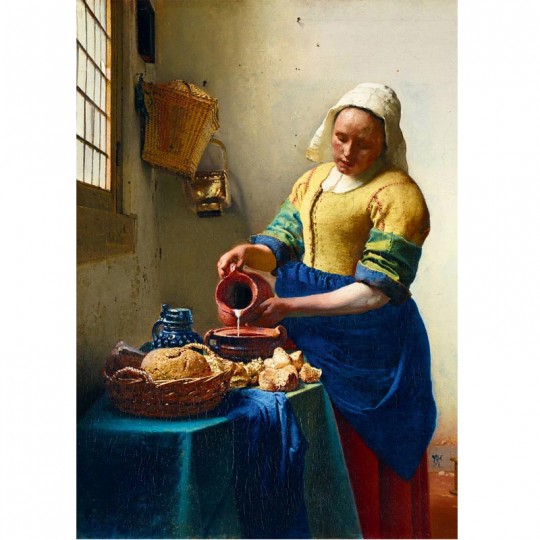 Puzzle 1000 pcs Vermeer The Milkmaid, 1658 - Bluebird Blue Bird Puzzle - 2