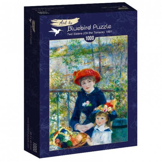 Puzzle 1000 pcs Renoir Two Sisters (On the Terrace), 1881 - Bluebird Blue Bird Puzzle - 1