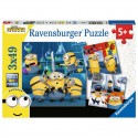 Puzzle 3 x 49 pcs Drôles de Minions 2 - Ravensburger Ravensburger - 1 Puzzle 3 x 49 pcs Drôles de Minions 2 - Ravensburger Ravensburger - 1