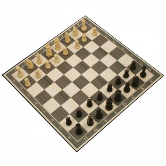 Jeu d'échecs pliant Premium - Lettré et chiffré Loisirs Nouveaux - 1