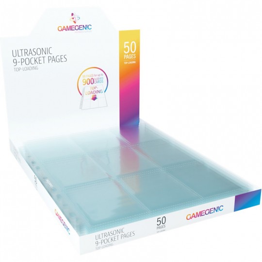 GG : 50 pages classeur 9 Pocket Ultrasonic Topload Gamegenic - 1