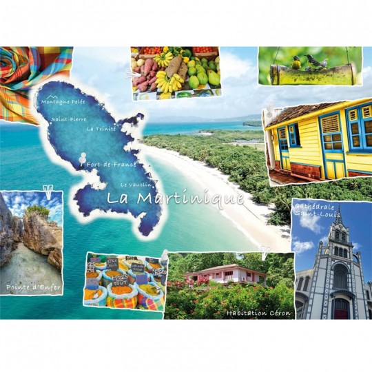 Puzzle 500 pcs Collection Évasion Carte postale de la Martinique - Nathan Nathan - 2