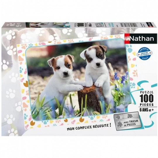 Puzzle 100 pcs Les petits Jack Russell - Nathan Nathan - 1