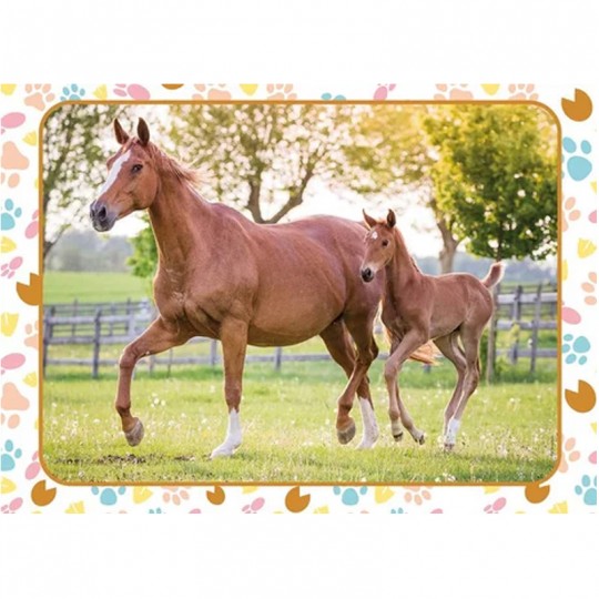 Puzzle 60 pcs Maman et bébé cheval - Nathan Nathan - 2