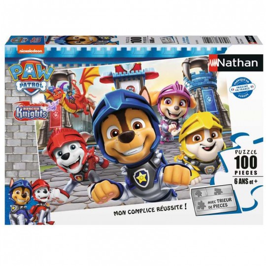 Puzzle 100 pcs Les chevaliers de la Pat'Patrouille - Nathan Nathan - 1